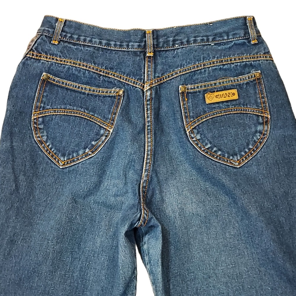 Vtg 80s Gitano Womens Mom Jeans Size W28 x L30 High Rise Tapered Leg Cotton Poly